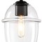 Designers Fountain Summer Jazz 7 in. 1-Light Matte Black Transitional Semi Flush Mount with Clear Glass Shade D310M-SF-MB - alternate 8